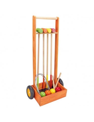 JEUJURA Jeu de croquet en bois  4...