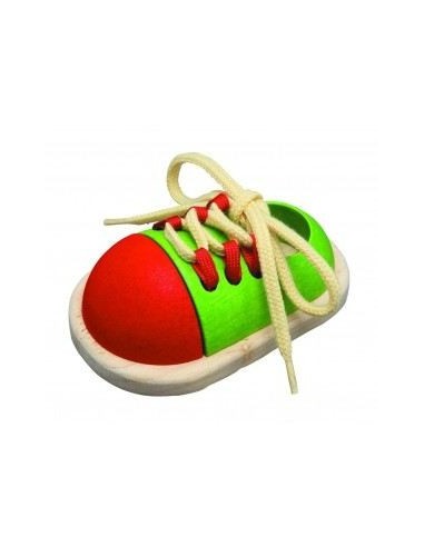 PLAN TOYS Jeu en bois Chaussure a lacer