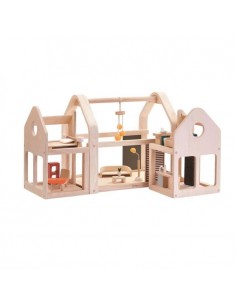 PLAN TOYS Maison 3 blocs...