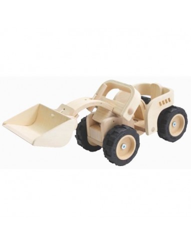 PLAN TOYS Bulldozer en bois naturel