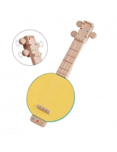 Tambour - Plan Toys PT6404 - Tambour en bois pour enfant - Jouet musical